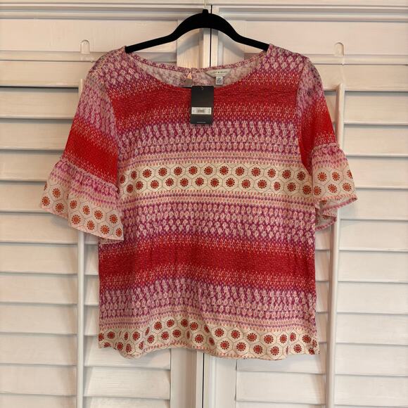 Lucky Brand Pink Top Size Small - Picture 1 of 6